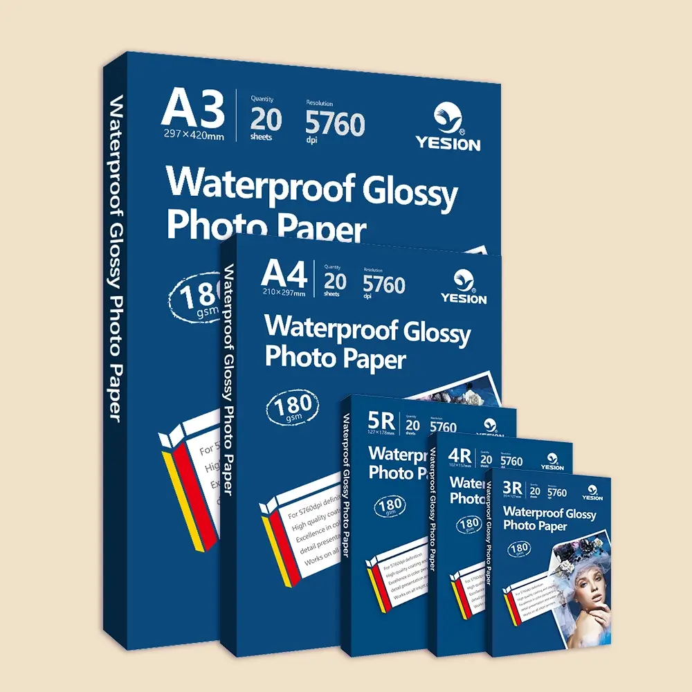 180gsm waterproof glossy photo paper 1