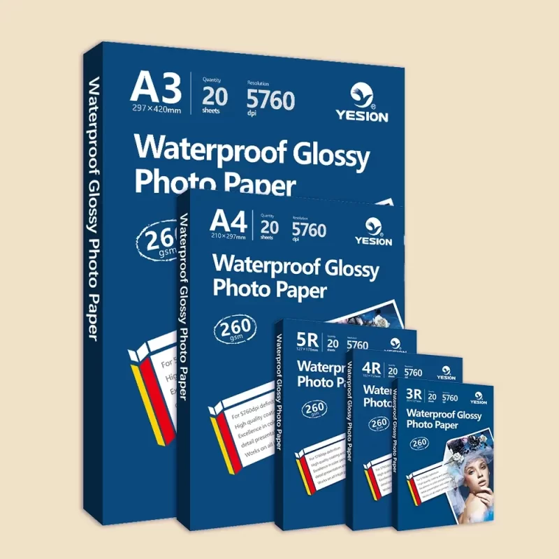 260gsm waterproof glossy photo paper 1