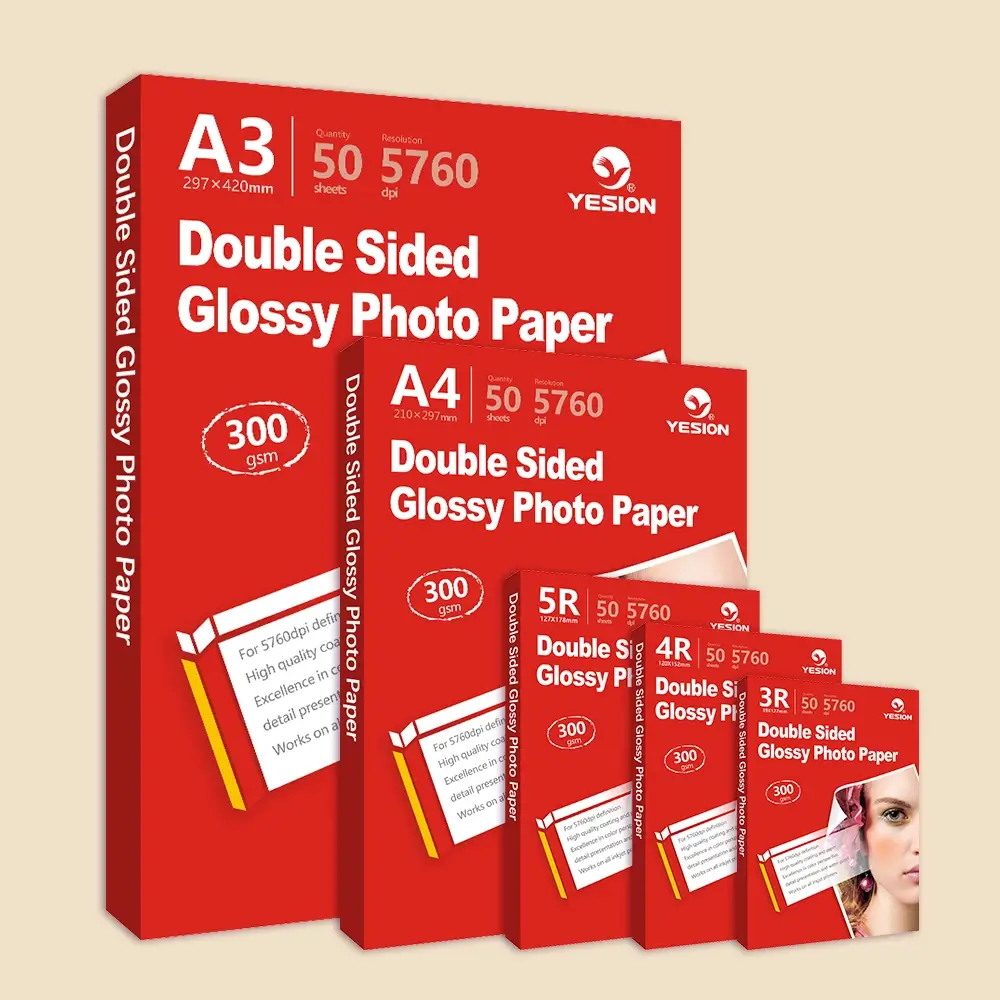 300 Gsm Glossy Paper Double Sided Photo Paper For Printer