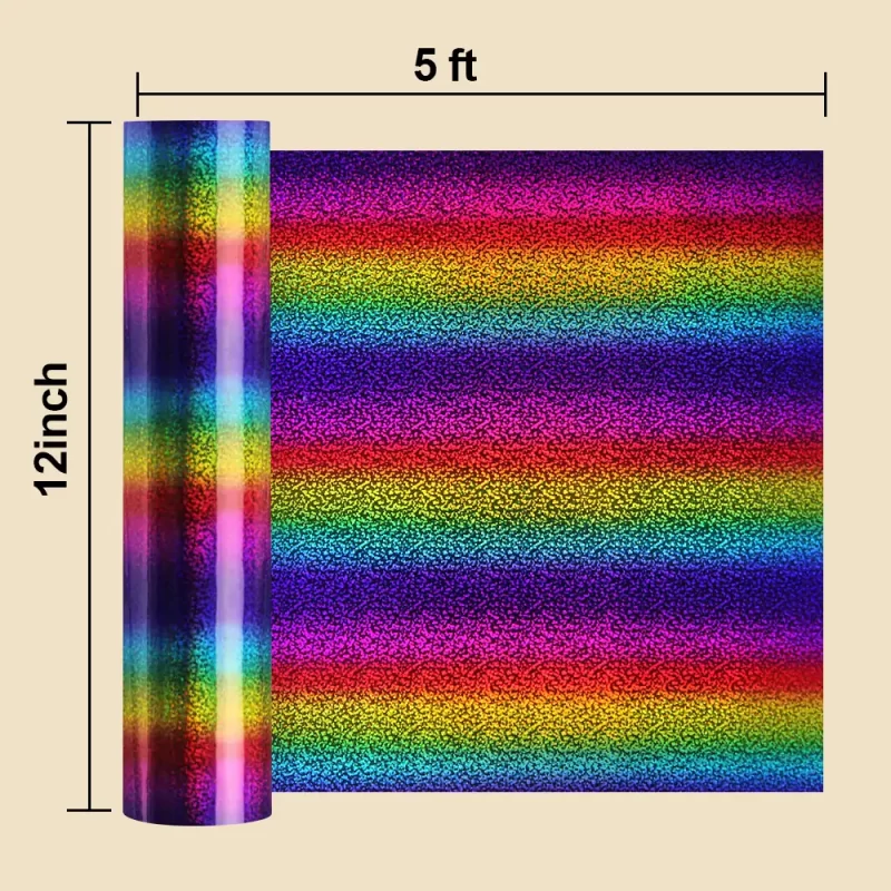 Holographic rainbow adhesive vinyl roll 2