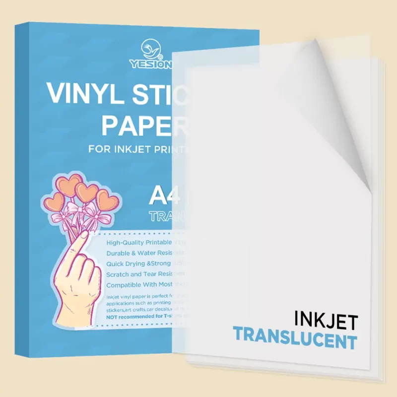 PET Translucent Vinyl Sticker Paper 1
