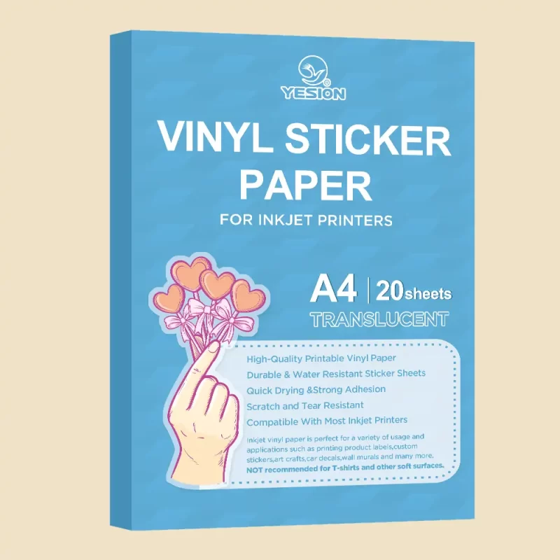 PET Translucent Vinyl Sticker Paper 2