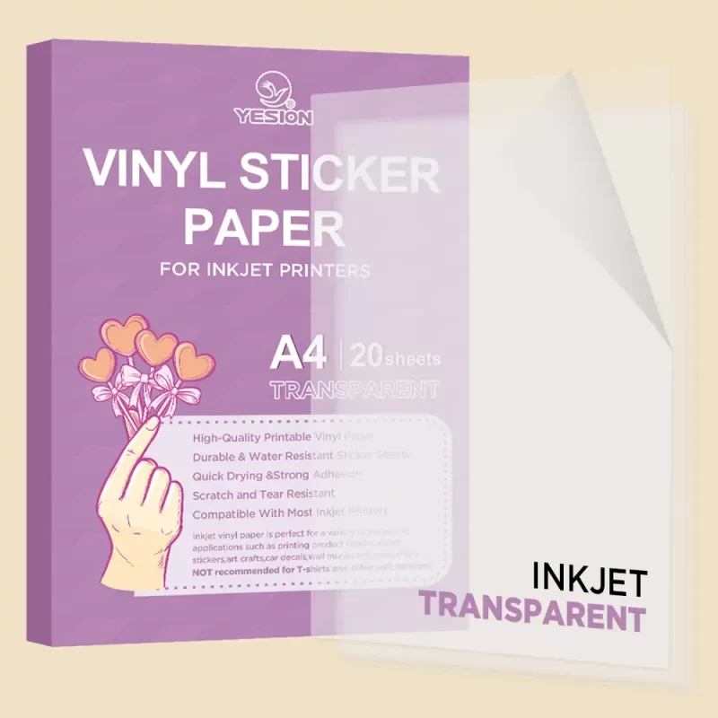 PET Transparent Vinyl Sticker Paper 1