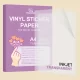 PET Transparent Vinyl Sticker Paper 1