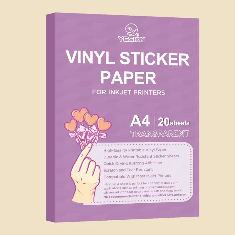 PET Transparent Vinyl Sticker Paper 2