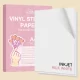 PET vinyl sticker paper-milk white 1