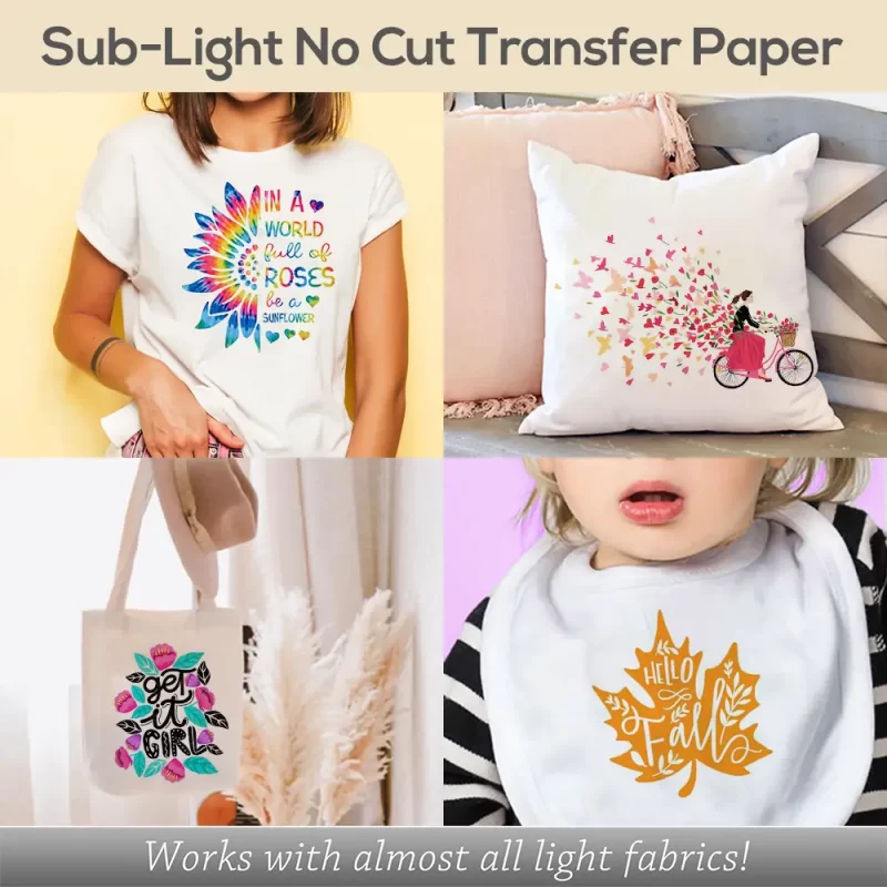 application of Subli-Light (No Cut) Sublimation for Light Cotton