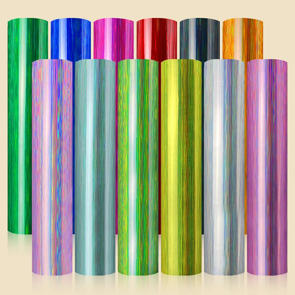 holographic brushed adhesive vinyl roll 1