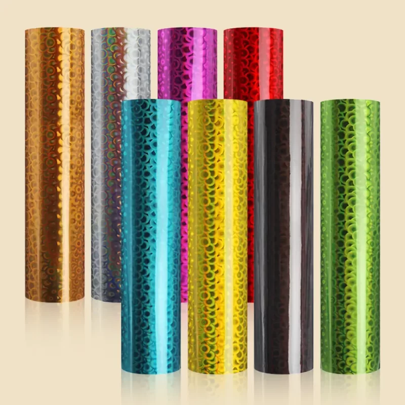 holographic bubble adhesive vinyl roll 1