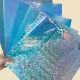 holographic semi clear opal adhesive vinyl sheet 1