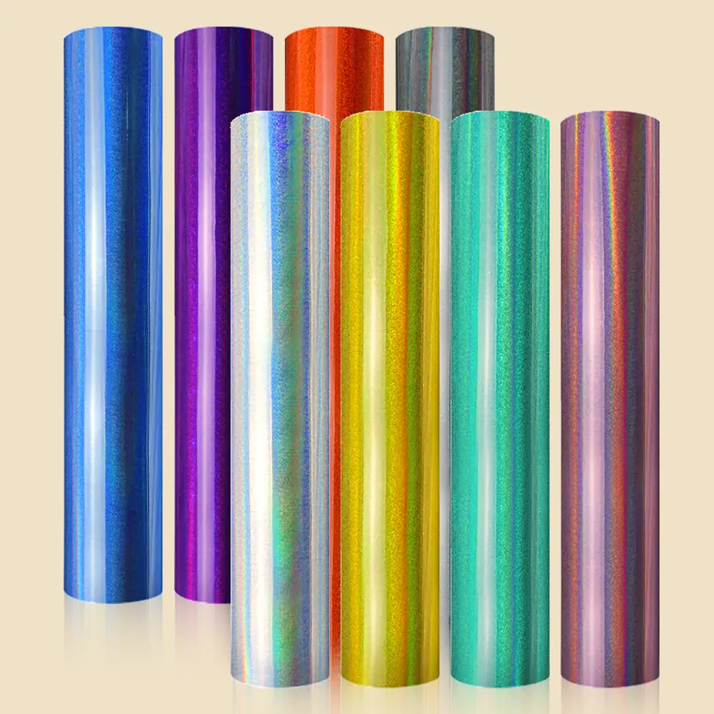 holographic shimmer adhesive vinyl roll 1