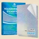 holographic vinyl sticker paper-droplet 1
