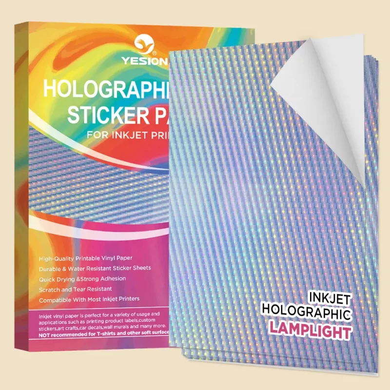 holographic vinyl sticker paper-lamplight 1
