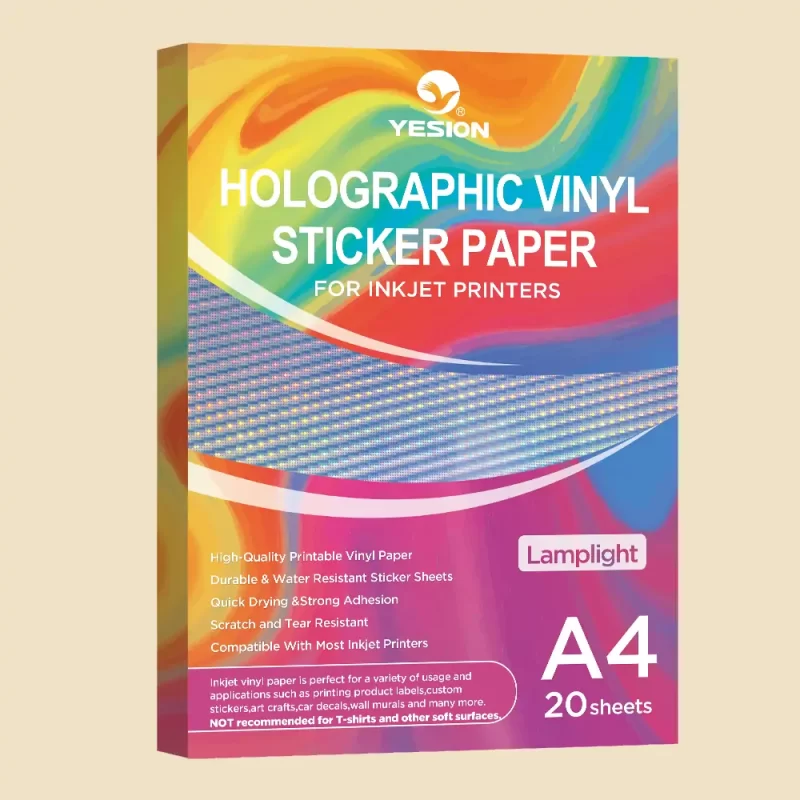 holographic vinyl sticker paper-lamplight 2