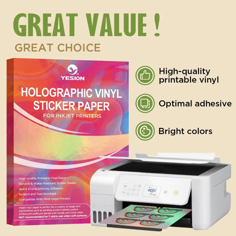 holographic vinyl sticker paper-regular 3