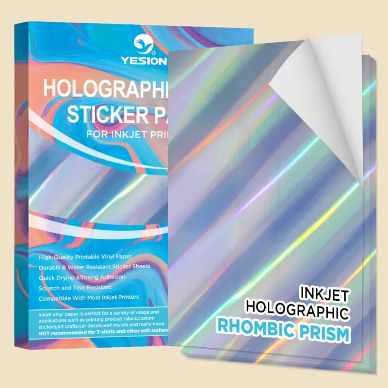 holographic vinyl sticker paper-rhombic prism 1