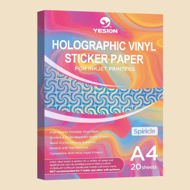 holographic vinyl sticker paper-spiricle 2