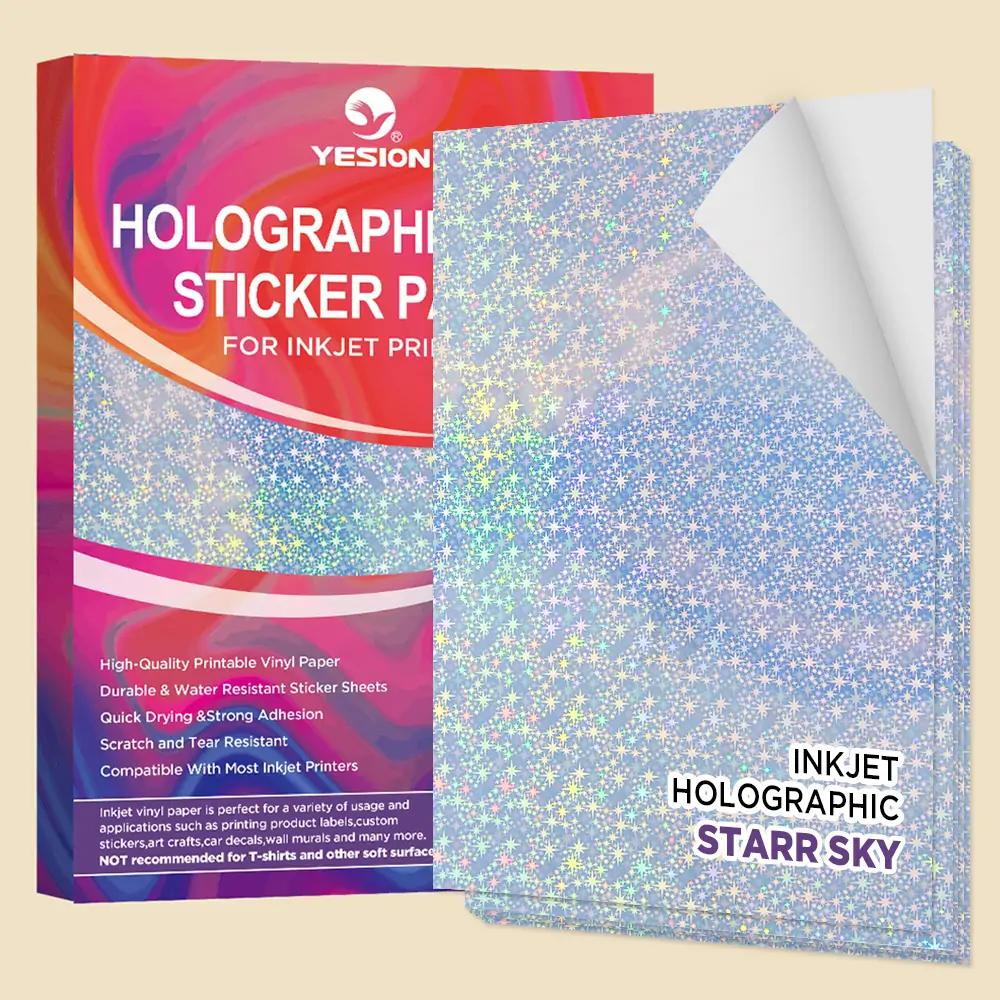 holographic vinyl sticker paper- starry sky 1