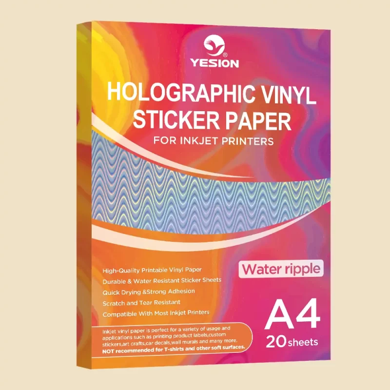 holographic vinyl sticker paper-water ripple 2