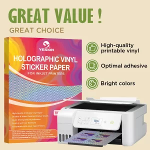 Bulk Order: Silhouette Holographic Sticker Paper 