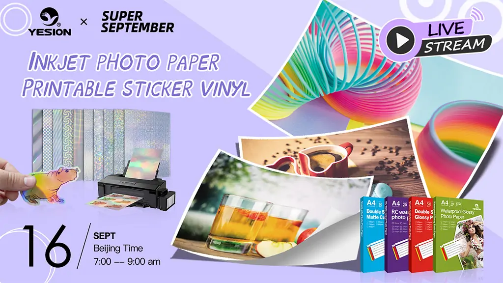 inkjet photo paper and sticker vinyl-0916