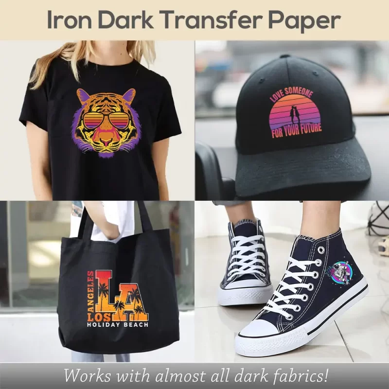 application of Dark Iron On Transfer Paper