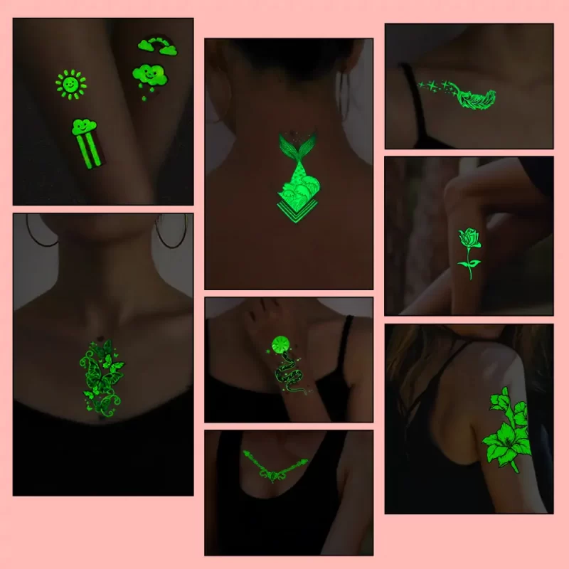 inkjet Temporary Tattoo Paper-Glow In The Dark-application