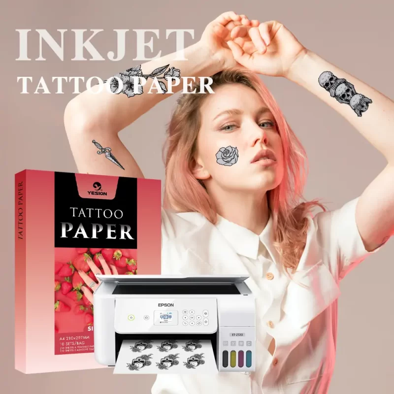 Printable tattoo paper Silver-for inkjet printer 3