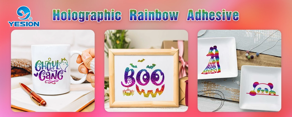 Holographic Rainbow Adhesive Vinyl