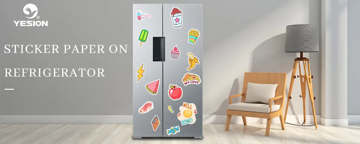 Sticker Paper On Refrigerator