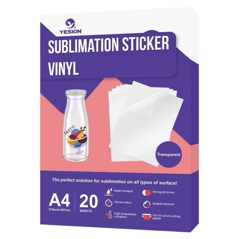 sublimation Sticker vinyl Transparent-2