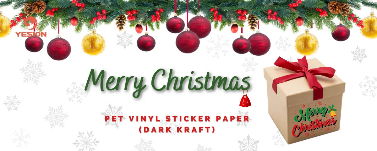 PET Vinyl Sticker Paper-Dark Kraft