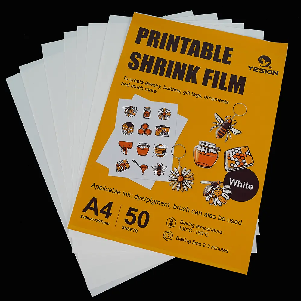 white printable shrink film 1