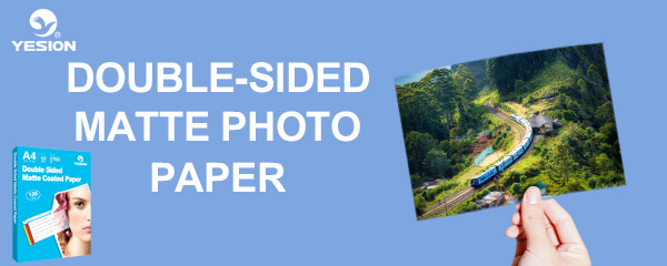 Double-sided matte photo paper