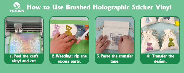 how to use Brushed Holographic Adhesive Vinyl