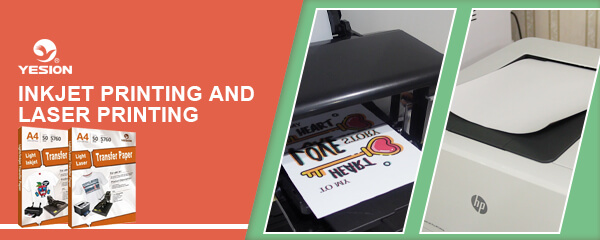 inkjet printing and laser printing