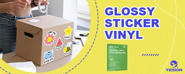Glossy sticker vinyl