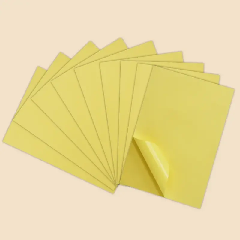 Colored Sticker Paper (light Yellow)