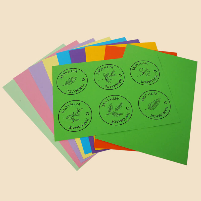 colored sticker paper green-3