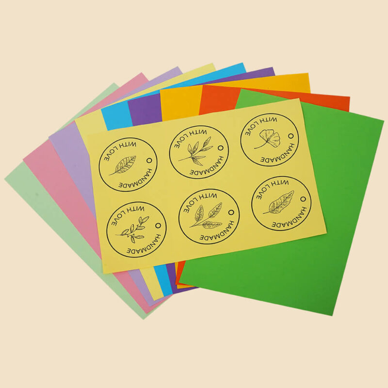 colored sticker paper light yellow-3