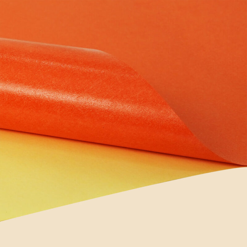 colored sticker paper-orange-2