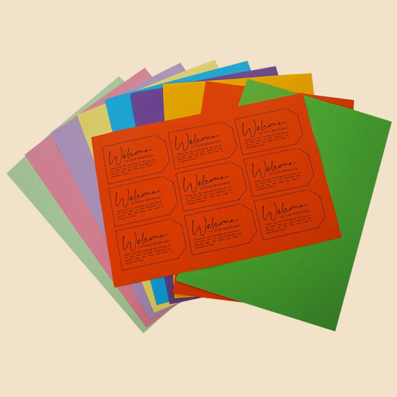 colored sticker paper-orange-3