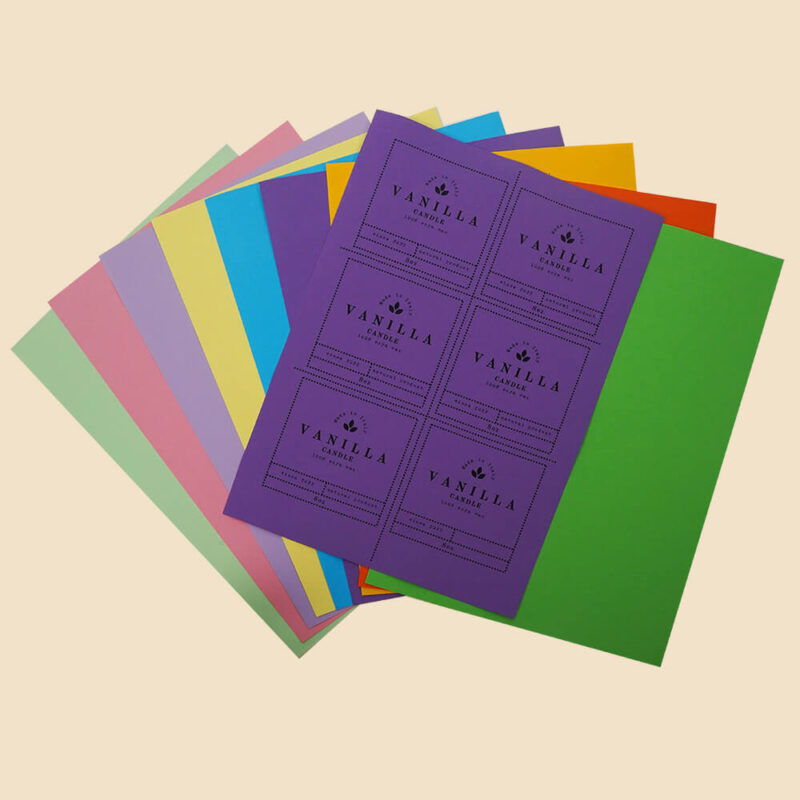 colored sticker paper purple-3