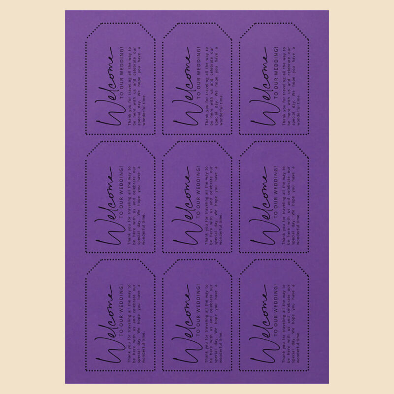 colored sticker paper purple-4