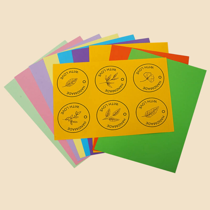 colored sticker paper yellow-3