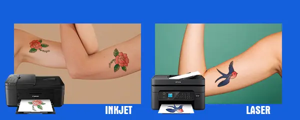 tattoo transfer paper for Inkjet and Laser