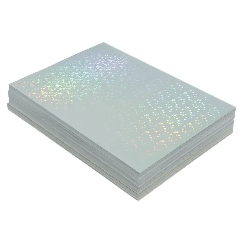 Holographic Cold Laminating Film (Hollow Stars)-1