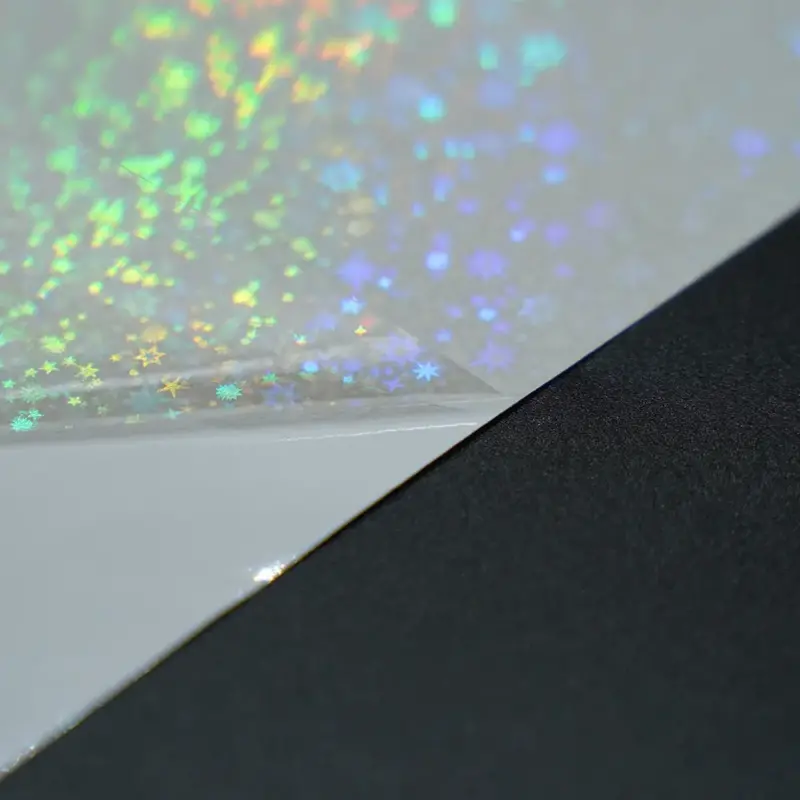 Holographic Cold Laminating Film (Hollow Stars)-3