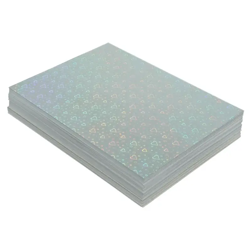 Holographic Cold Laminating Film (Love Heart)-1