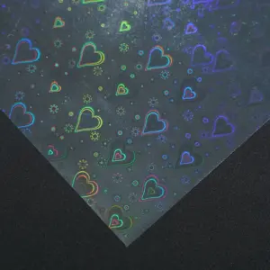 Holographic Cold Laminating Film (Love Heart)-4